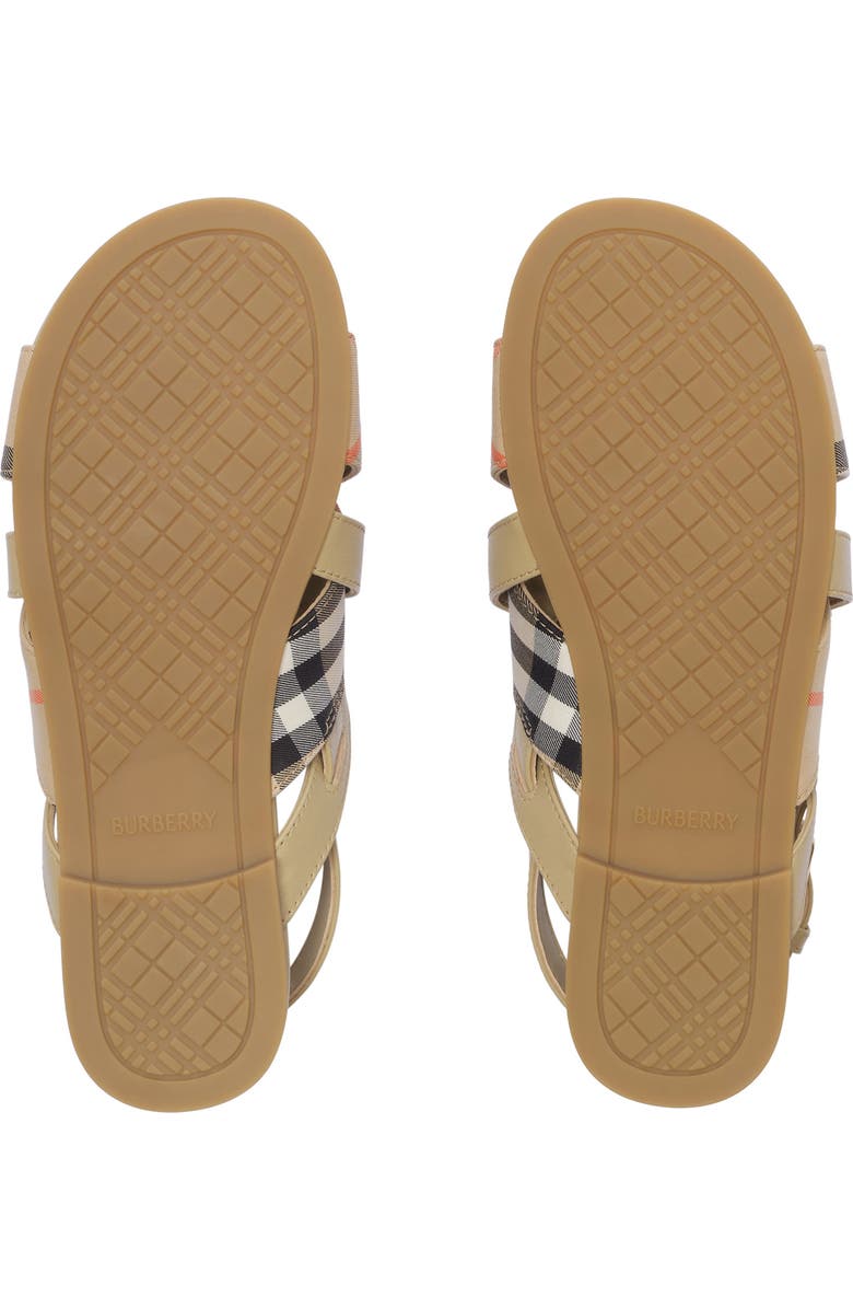 Burberry Check Sandals, Alternate, color,