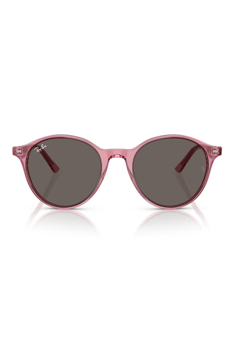 Bernard 53mm Phantos Sunglasses, Main, color, TRANSPARENT PINK/ DARK GREY
