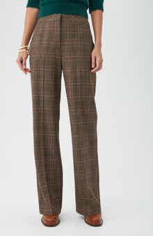 Trina Turk Sadie Plaid Wide Leg Pants