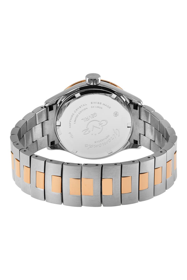 GEVRIL Men's Giromondo Two-Tone Bracelet Watch, 40mm, Alternate, color, TWO TONE SSIPRG