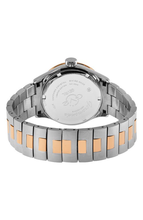 Gv2 Giromondo Two-tone Bracelet Watch, 40mm In Green