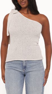 Petal & Pup Jutta One Shoulder Knit Top