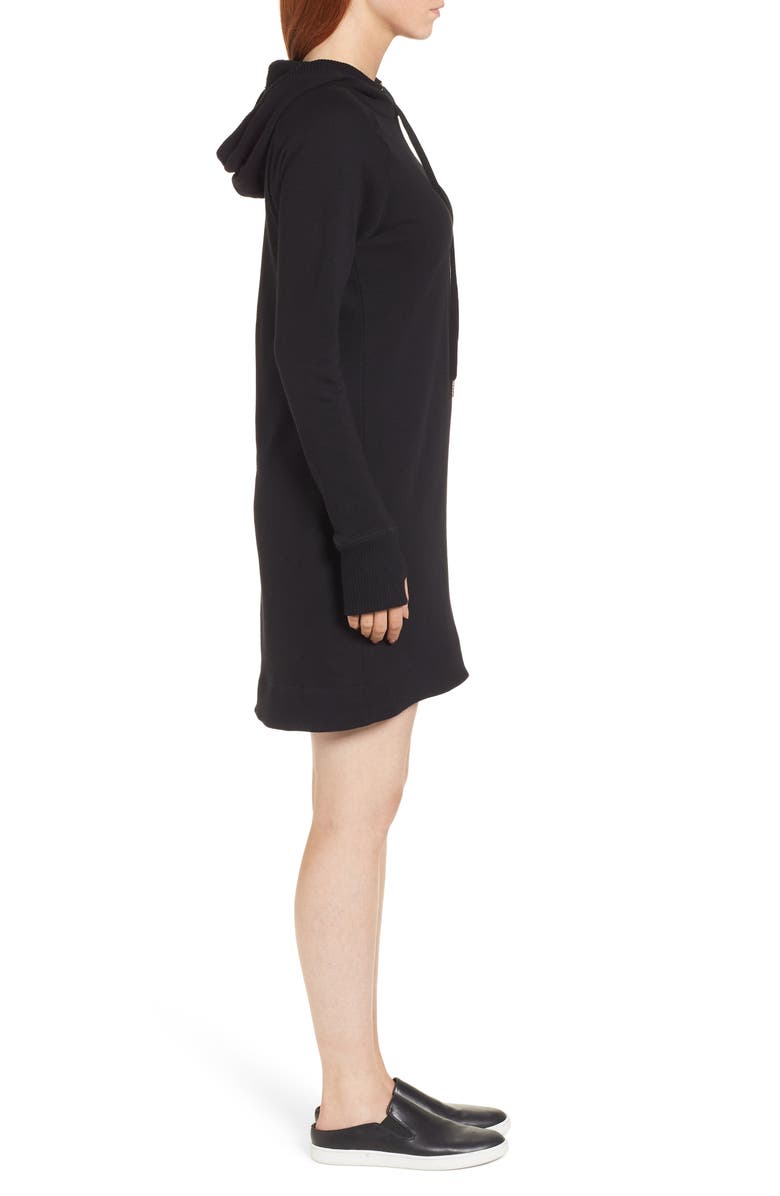 Caslon<sup>®</sup> Off-Duty Hooded Sweatshirt Dress, Alternate, color, 