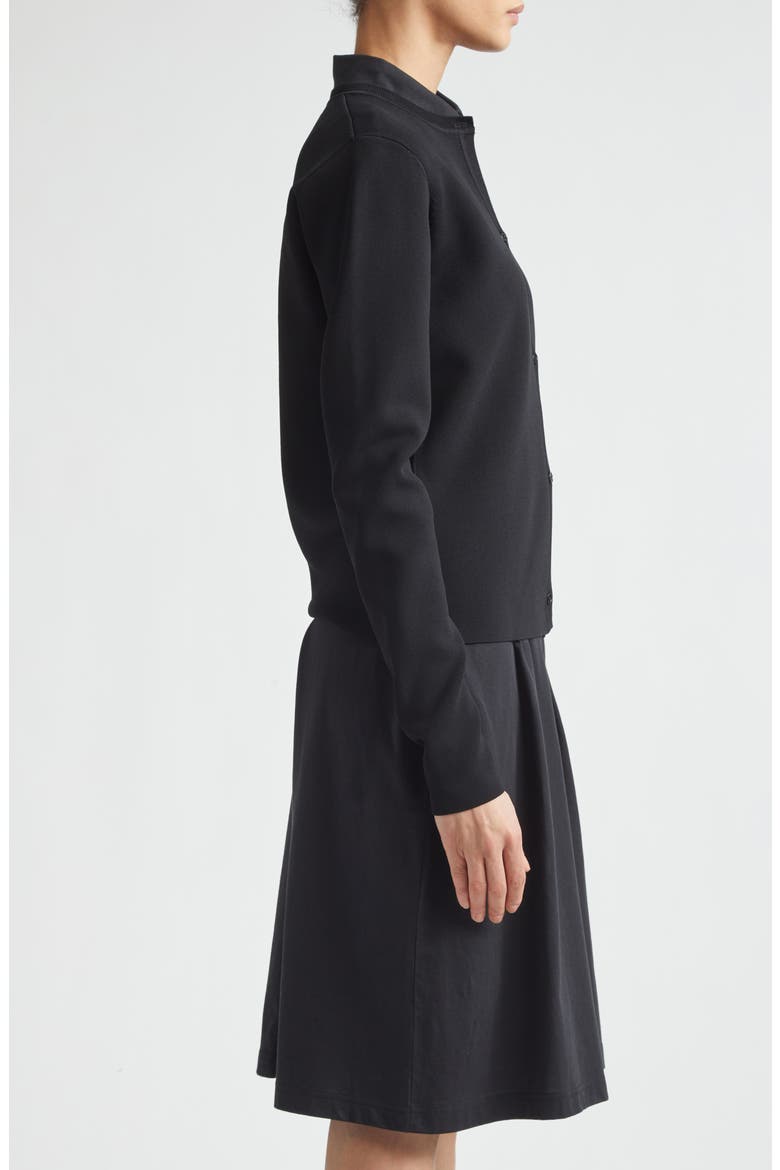 Classic Compact Knit Cardigan, Alternate, color, BLACK