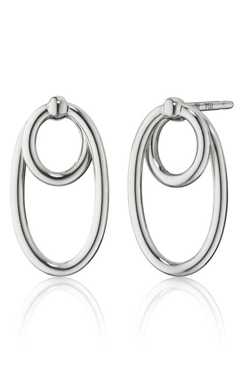 Infinite & Boundless Sterling Silver Double Oval Hoop Earrings