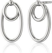 Monica Rich Kosann Infinite & Boundless Sterling Silver Double Oval Hoop Earrings