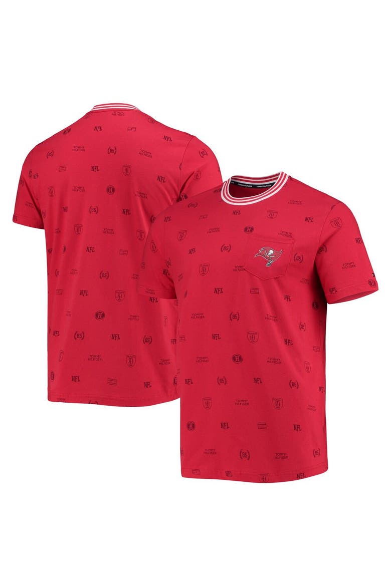 Men's Tommy Hilfiger Red Tampa Bay Buccaneers Essential Pocket T-Shirt, Main, color, Red