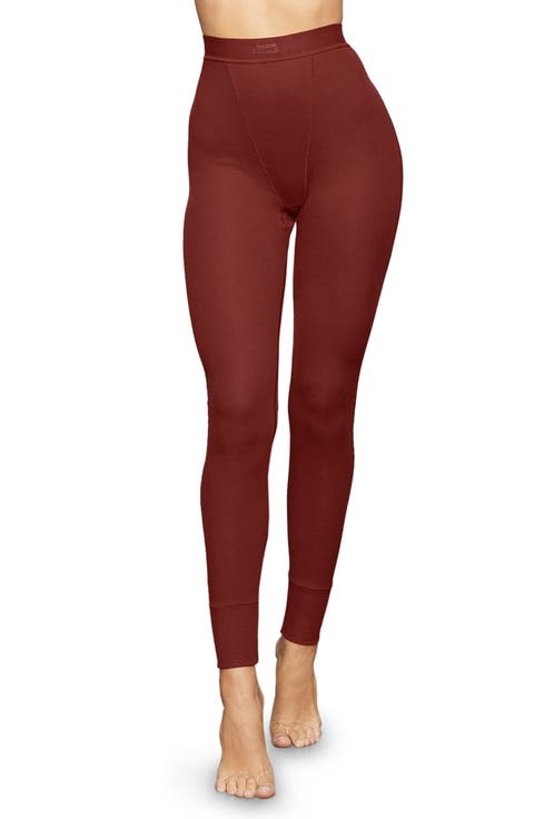 Stretch Cotton Rib Leggings (Regular & Plus)