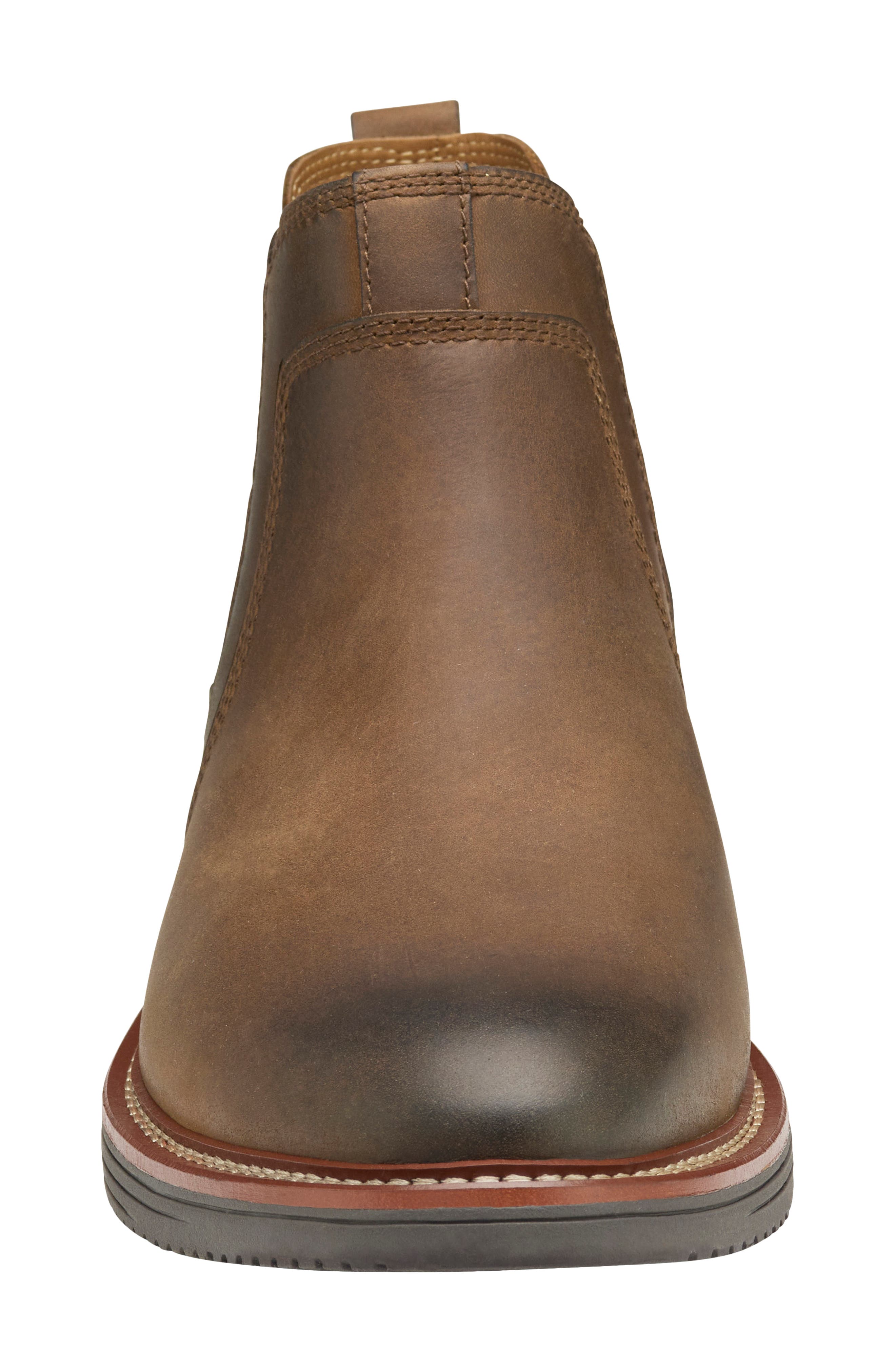 Johnston & Murphy Upton Chelsea Boot, Alternate, color, Brown Oiled Full Grain