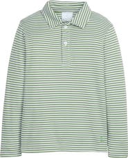 Little English Kids' Striped Long Sleeve Polo