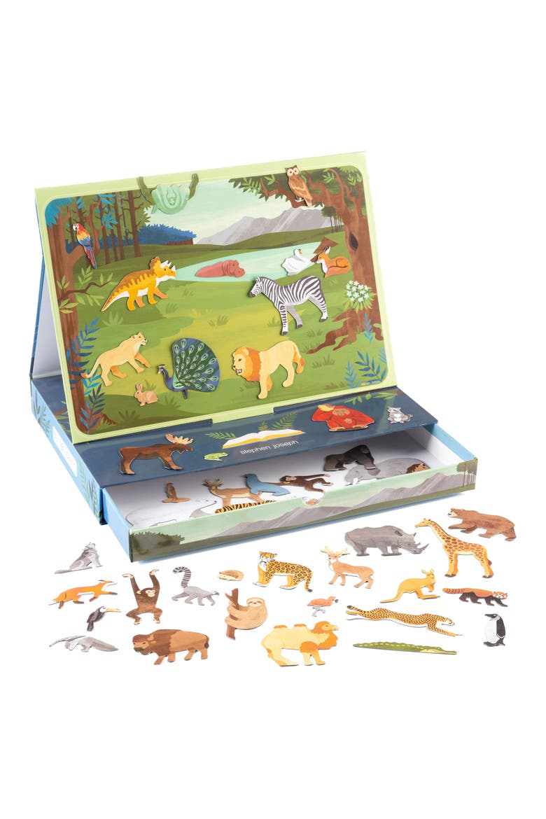 Magnetic Scene Play Kit with Drawer, Alternate, color, BLUE