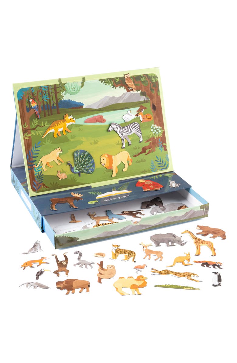 Stephen Joseph Magnetic Scene Play Kit with Drawer, Alternate, color, Zoo