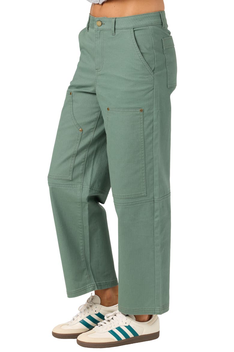Alyx Straight Leg Carpenter Pants, Alternate, color, DARK FOREST