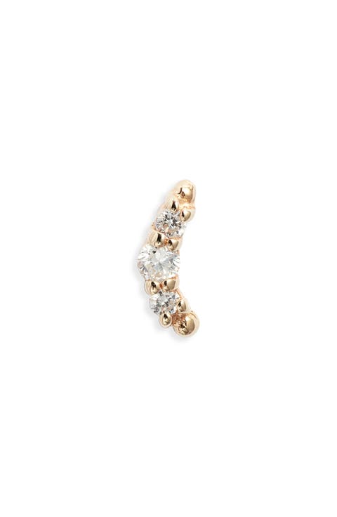 x Mel Soldera Single Croissant Stud Earring