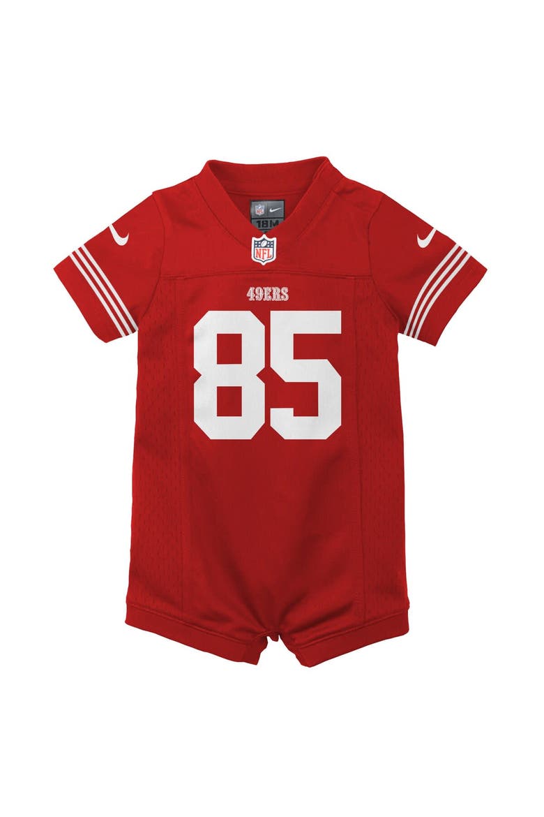 Infant Nike George Kittle Scarlet San Francisco 49ers Romper Game Jersey, Alternate, color, Scarlet