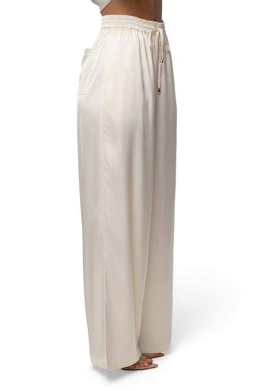 Jluxlabel Sunny Day Wide Leg Pants In White