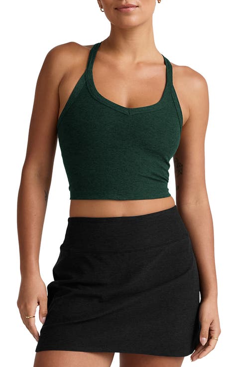 Space Dye On the Up Crop Tank