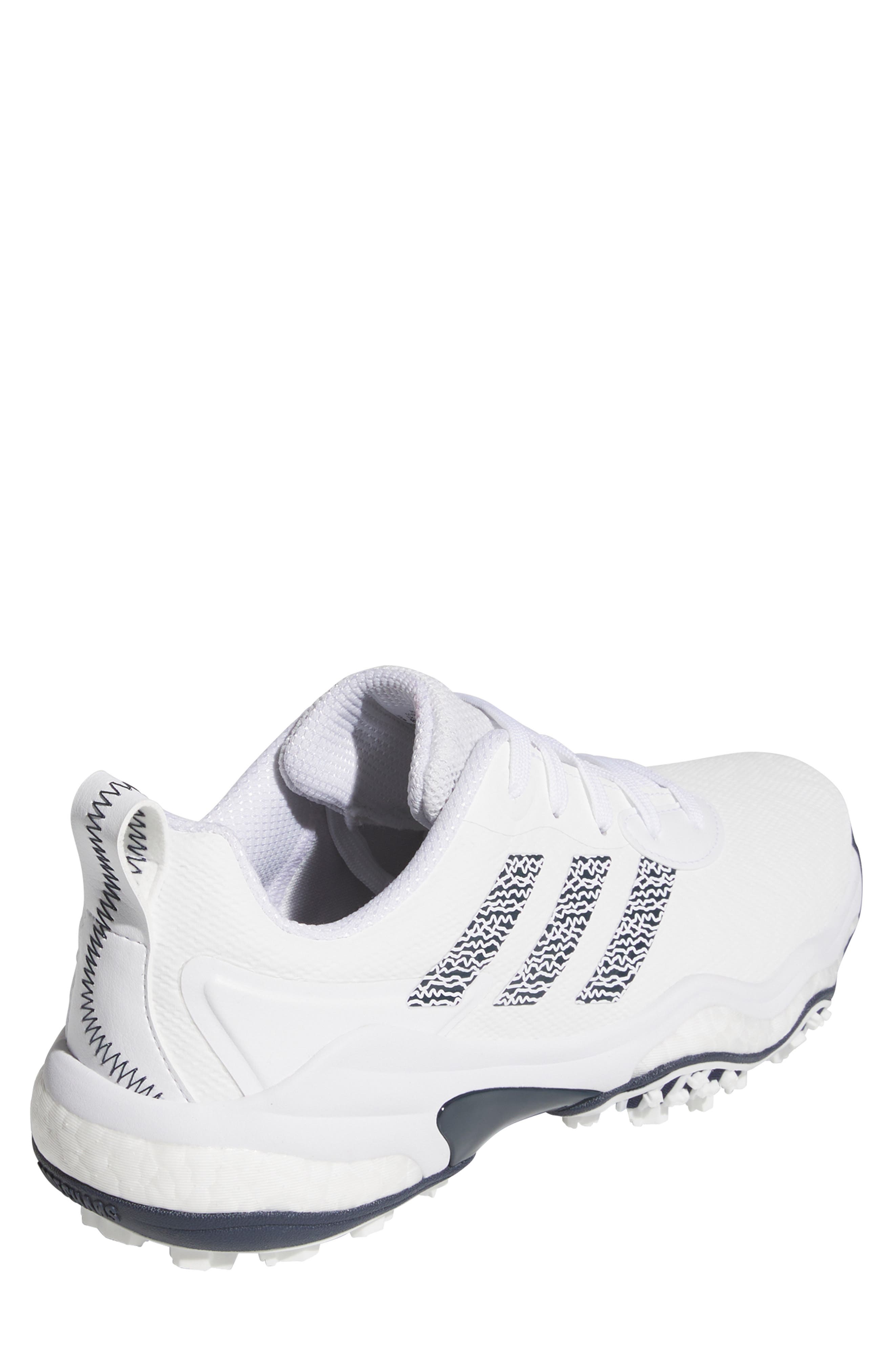 adidas Codechaos 25 Waterproof Spikeless Golf Shoe, Alternate, color, White/ Collegiate Navy/ White