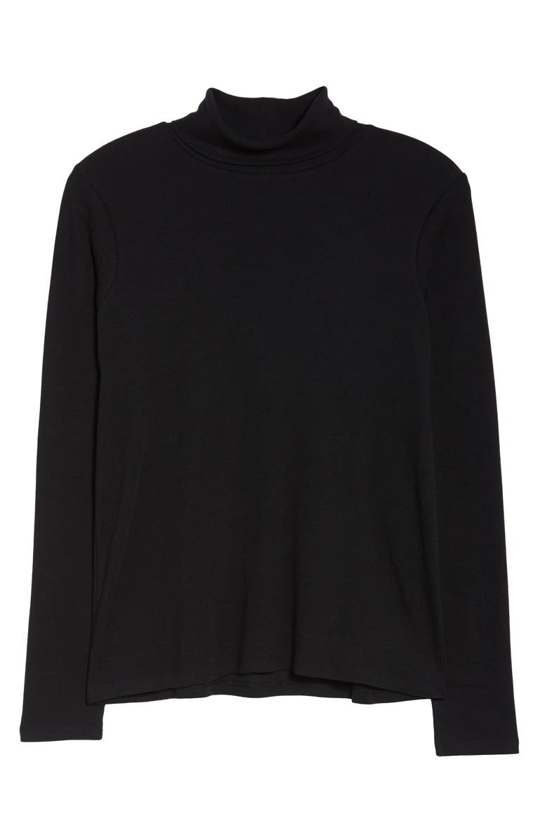 BP. Turtleneck Ribbed Top, Alternate, color, 