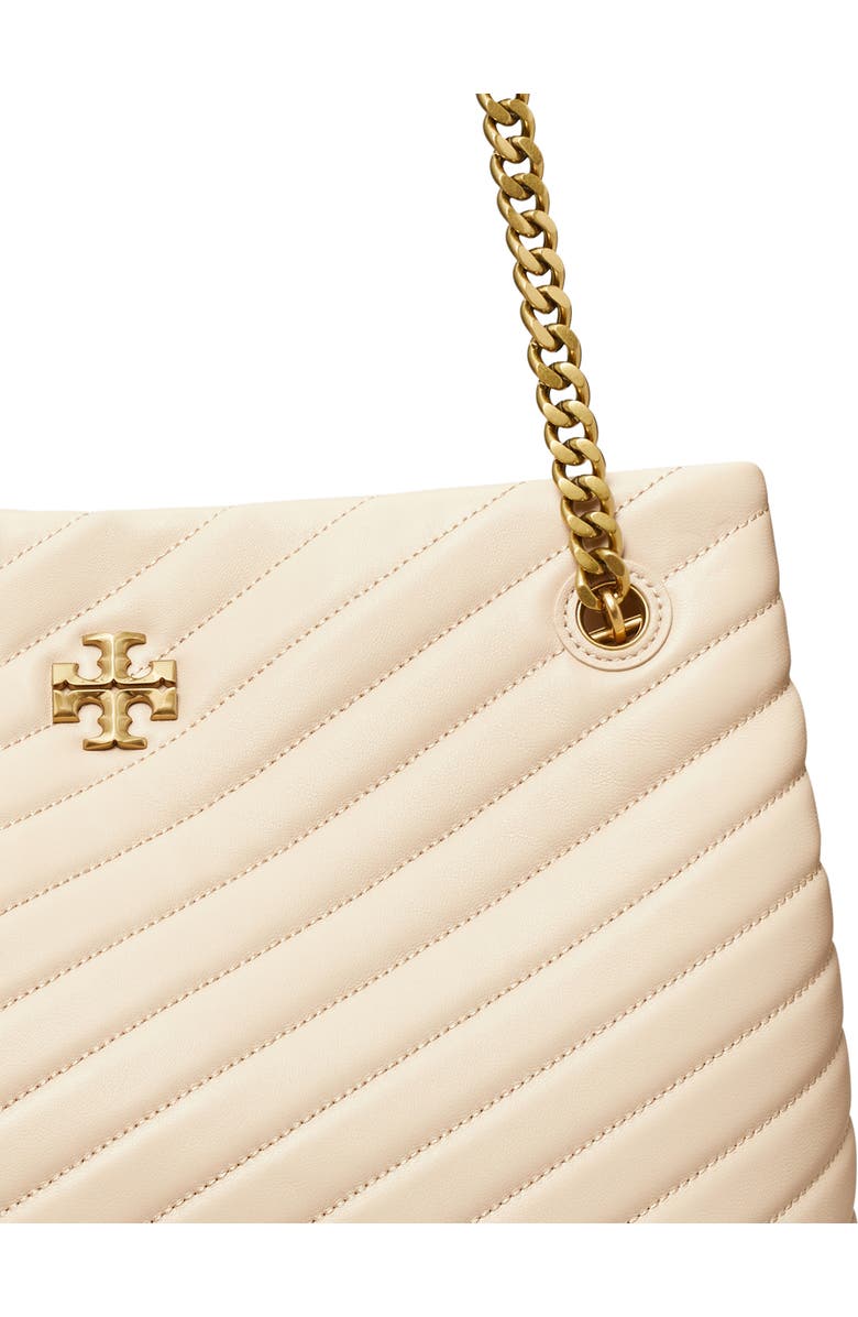 Tory Burch Kira Chevron Tote, Alternate, color, New Cream