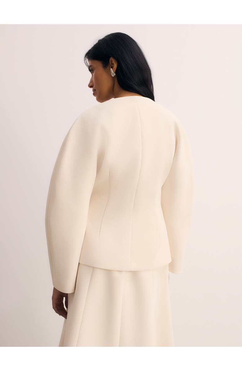 The Fold Ravello Long Sleeve Tailored Jacket, Alternate, color, Neutral