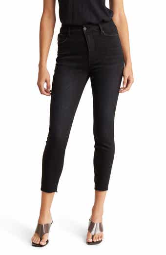 Good American Good Waist Crop Deep V-Yoke Jeans