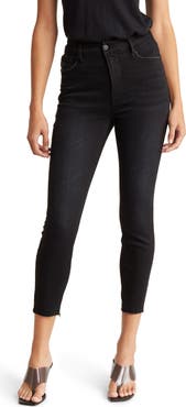 Good American Good Waist Crop Deep V-Yoke Jeans