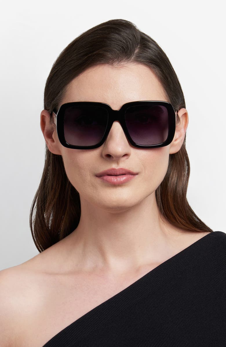 Moschino 55mm Gradient Square Sunglasses, Alternate, color,