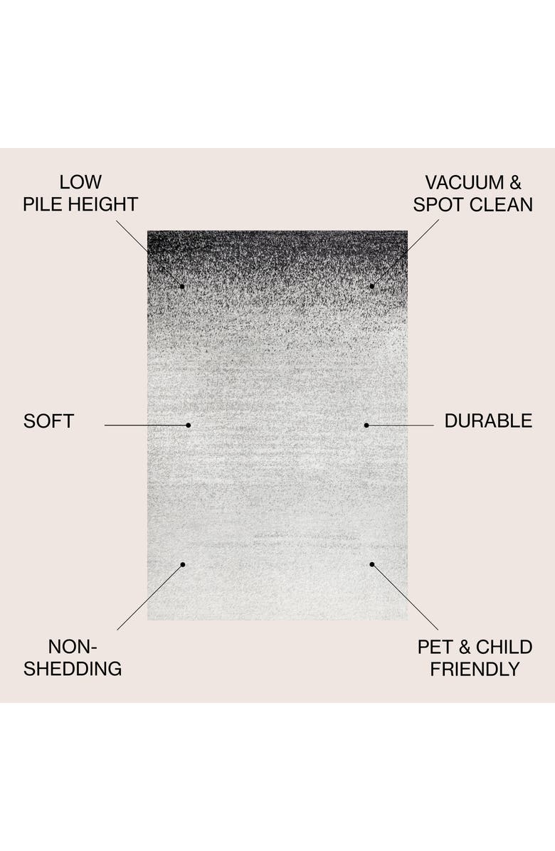 JONATHAN Y Shore Modern Gradient Area Rug, Alternate, color, Gray/Cream