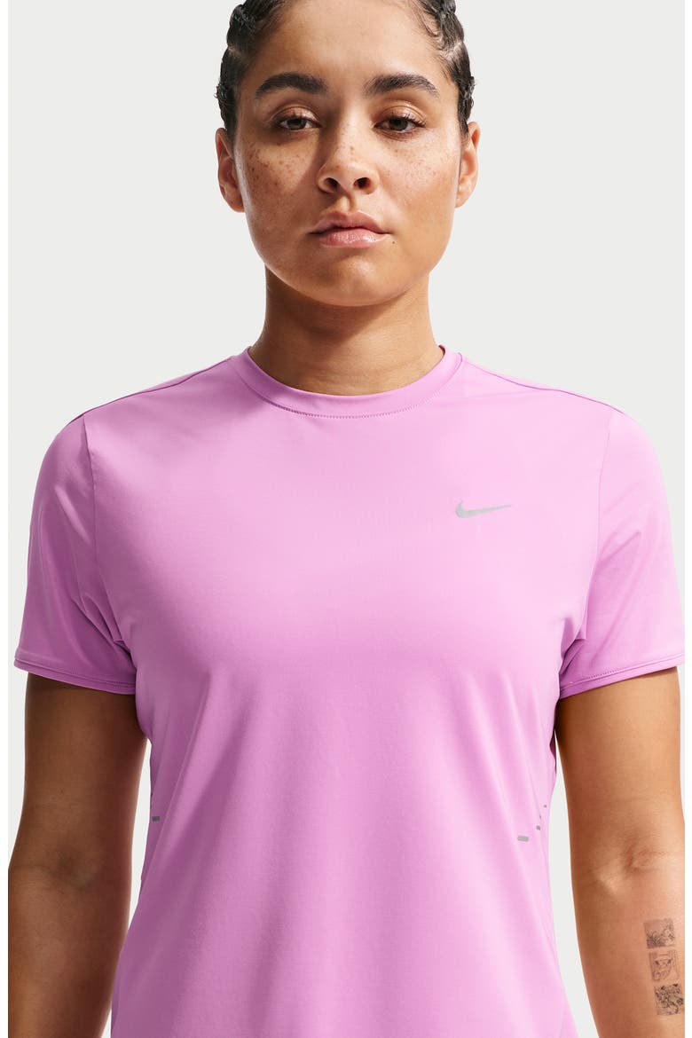 Swift Dri-FIT Short Sleeve Running Top, Alternate, color, LIGHT MAGENTA