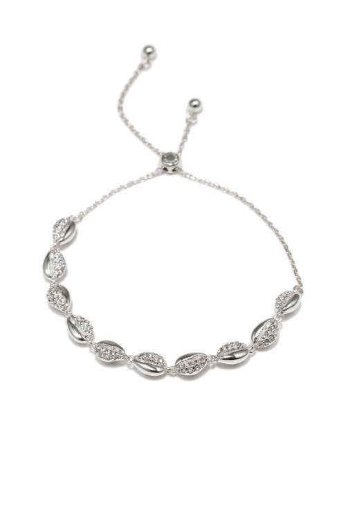 Classicharms Lucia Shell Whisper Bolo Bracelet In Gray
