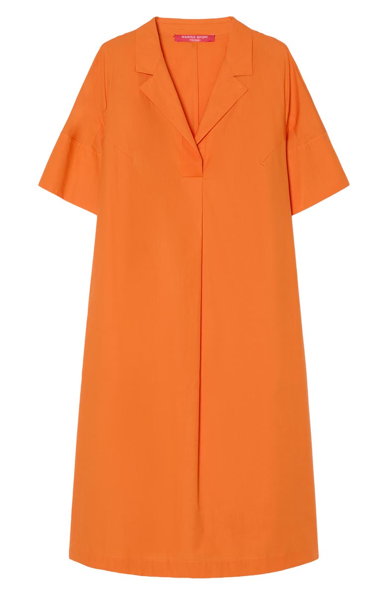 Marina Rinaldi Mrsacro Cotton Shirtdress, Alternate, color, Tangerine