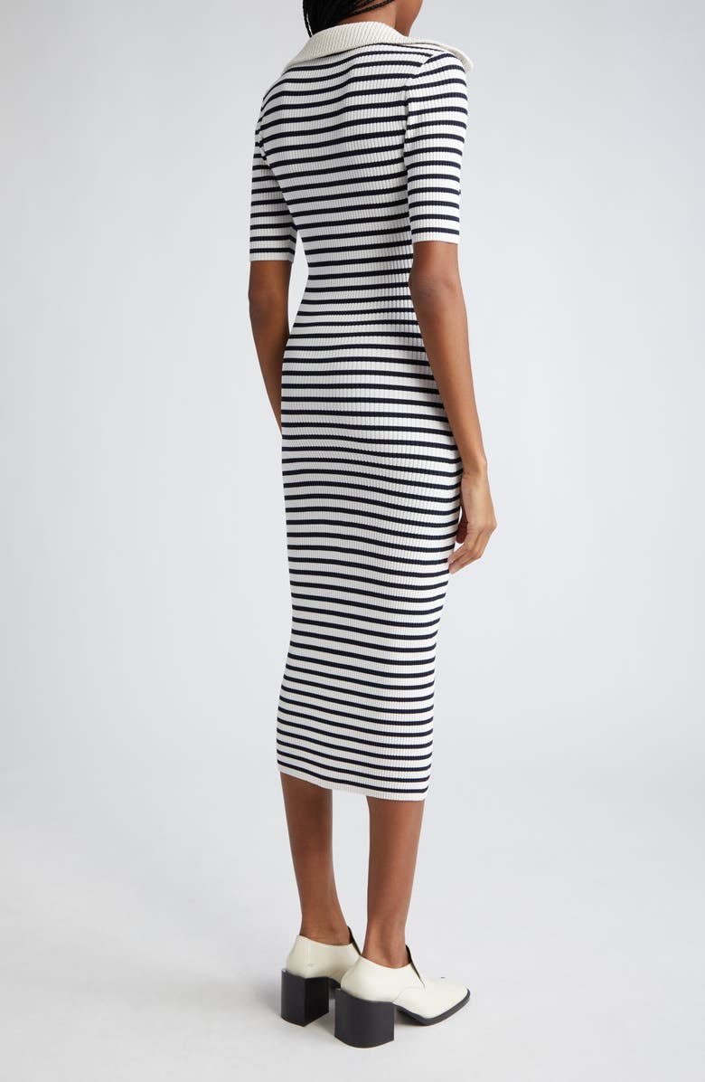 A.L.C. Darcy Stripe Midi Sweater Dress, Alternate, color, 