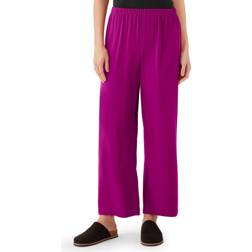 Eileen Fisher Organic Linen Crop Wide Leg Pants