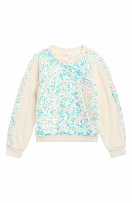 Kids' Iridescent Sequin Sweater