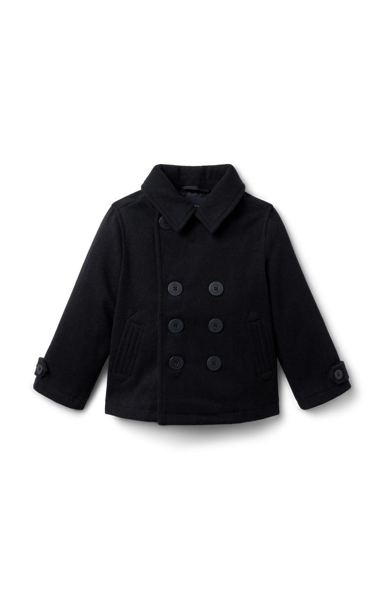 Janie and Jack The Classic Peacoat, Main, color, Blue