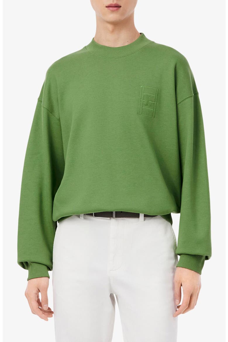 Cotton & Modal Sweatshirt, Main, color, LAMBS LETTUCE