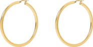 Argento Vivo Sterling Silver Large Tubular Hoop Earrings