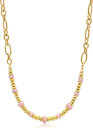 Nialaya Rose Quartz Chain Choker