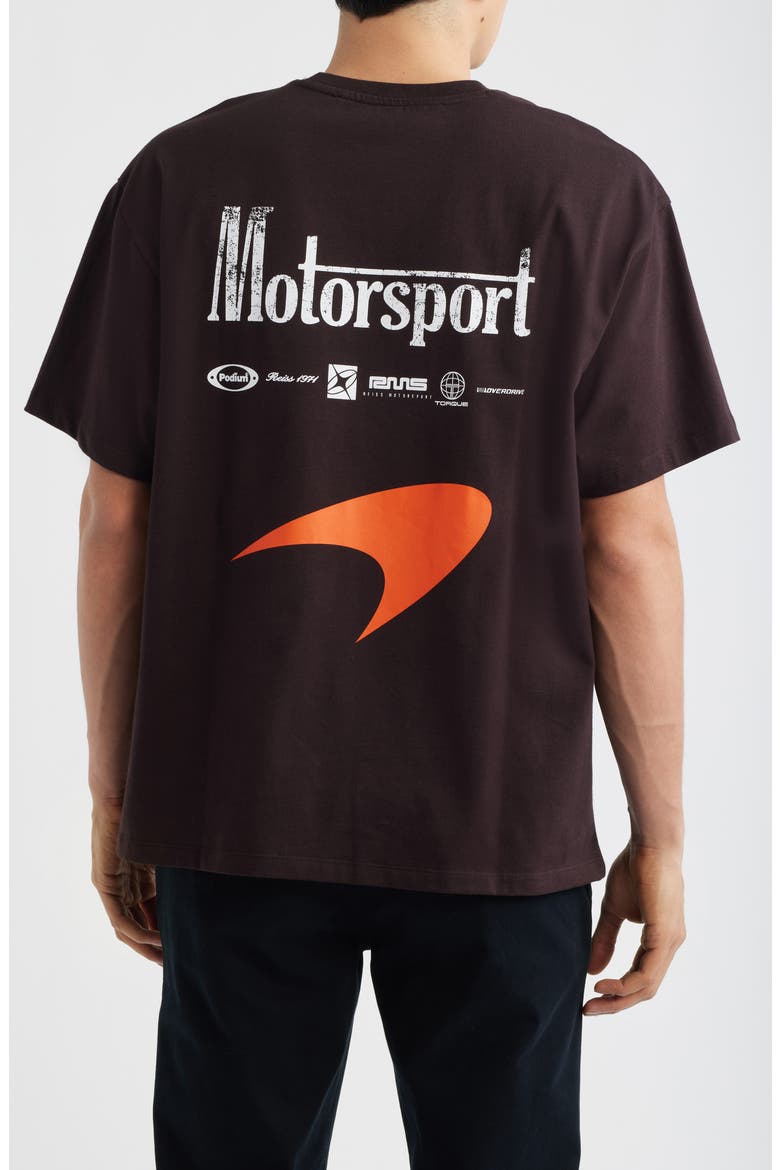 X McLaren Stirling Cotton T-Shirt, Alternate, color, CHOCOLATE BROWN