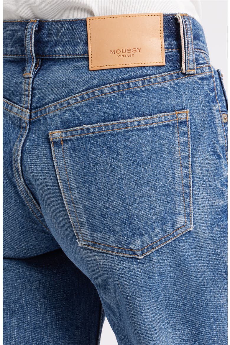 Needham Raw Hem Straight Leg Jeans, Alternate, color, BLUE
