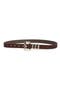 Molten Buckle Leather Belt
