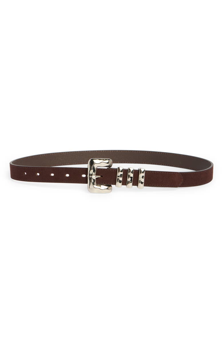 Nordstrom Molten Buckle Leather Belt, Main, color, Brown Malicacia