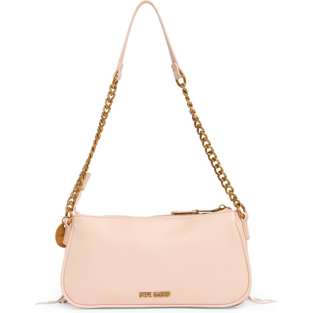 Steve Madden Bcelia Fringe Shoulder Bag In Linen Pink