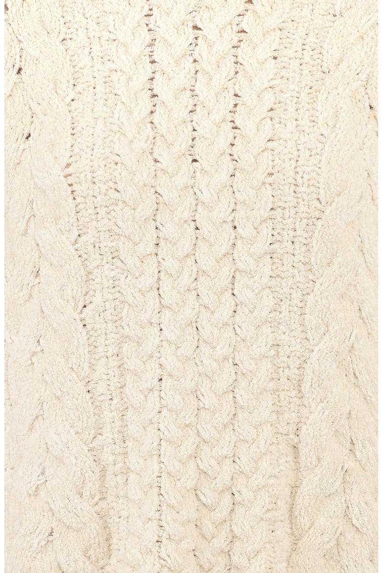 Jasper Chenille Cable Cotton Blend Sweater, Alternate, color, IVORY