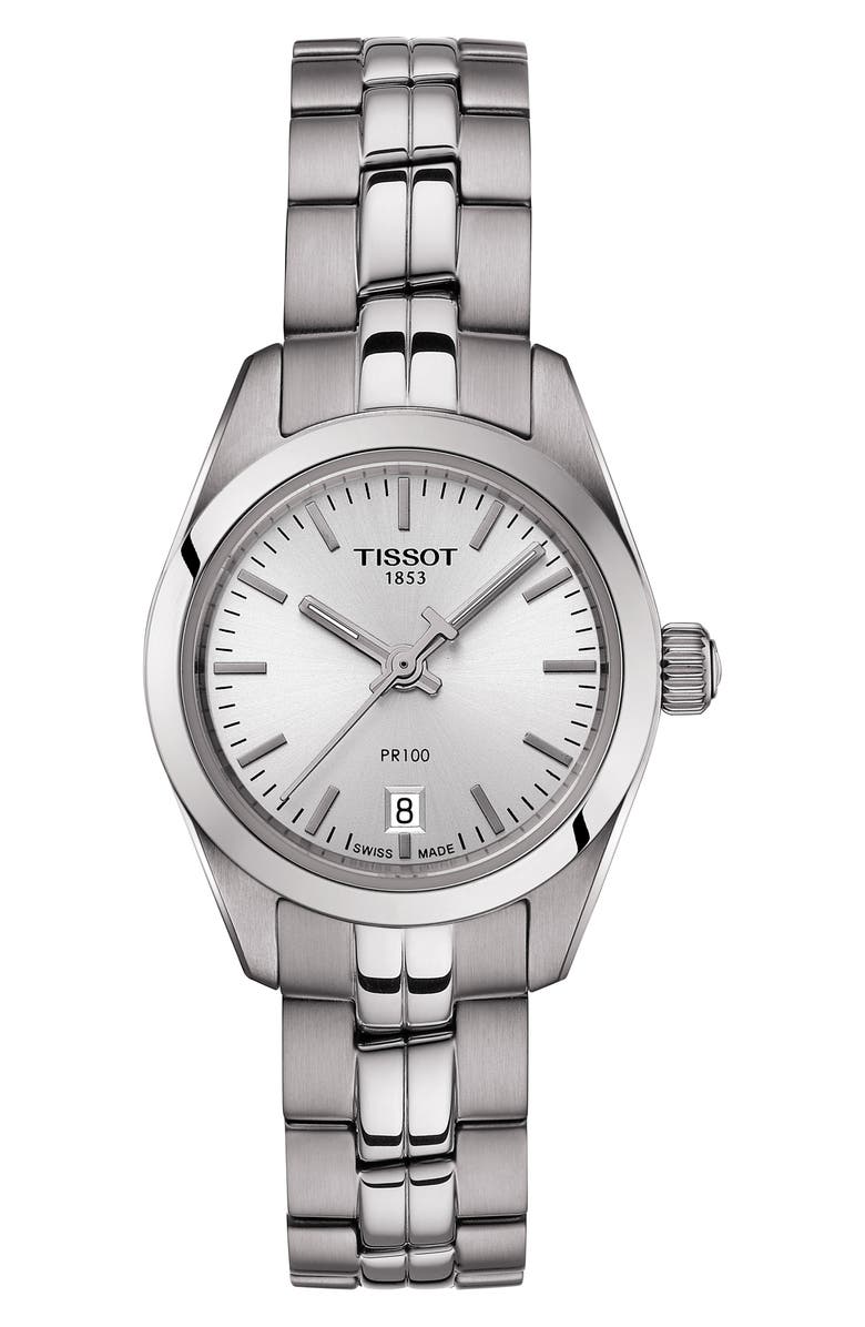 Tissot PR 100 Lady Small Bracelet Watch, 25mm, Main, color,