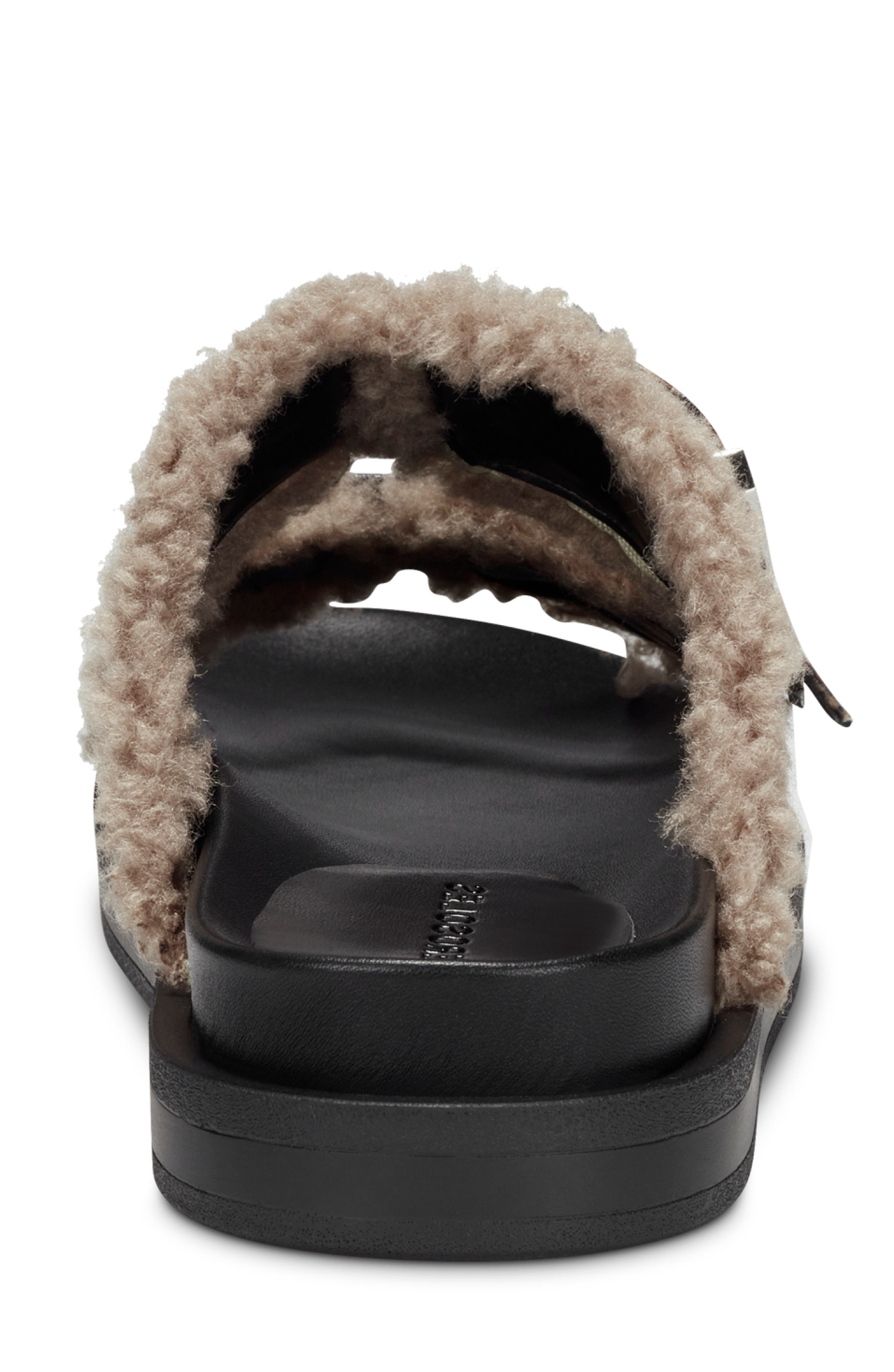 Aerosoles Olivia Faux Shearling Sandal, Alternate, color, 