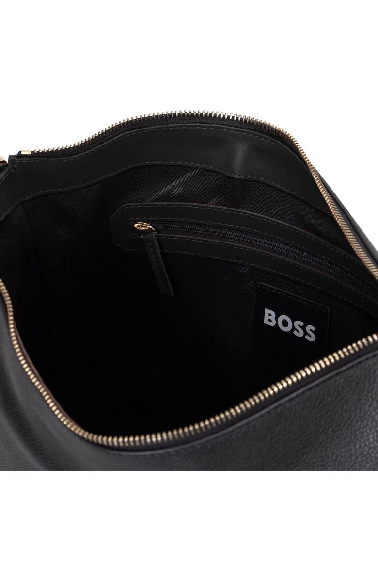 BOSS Medium Alyce Leather Hobo Bag, Alternate, color,
