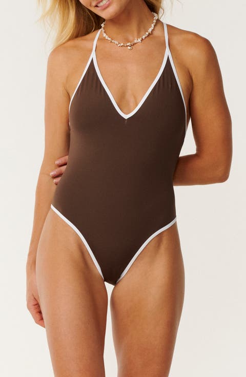 Classic Surf One-Piece Swimsuit