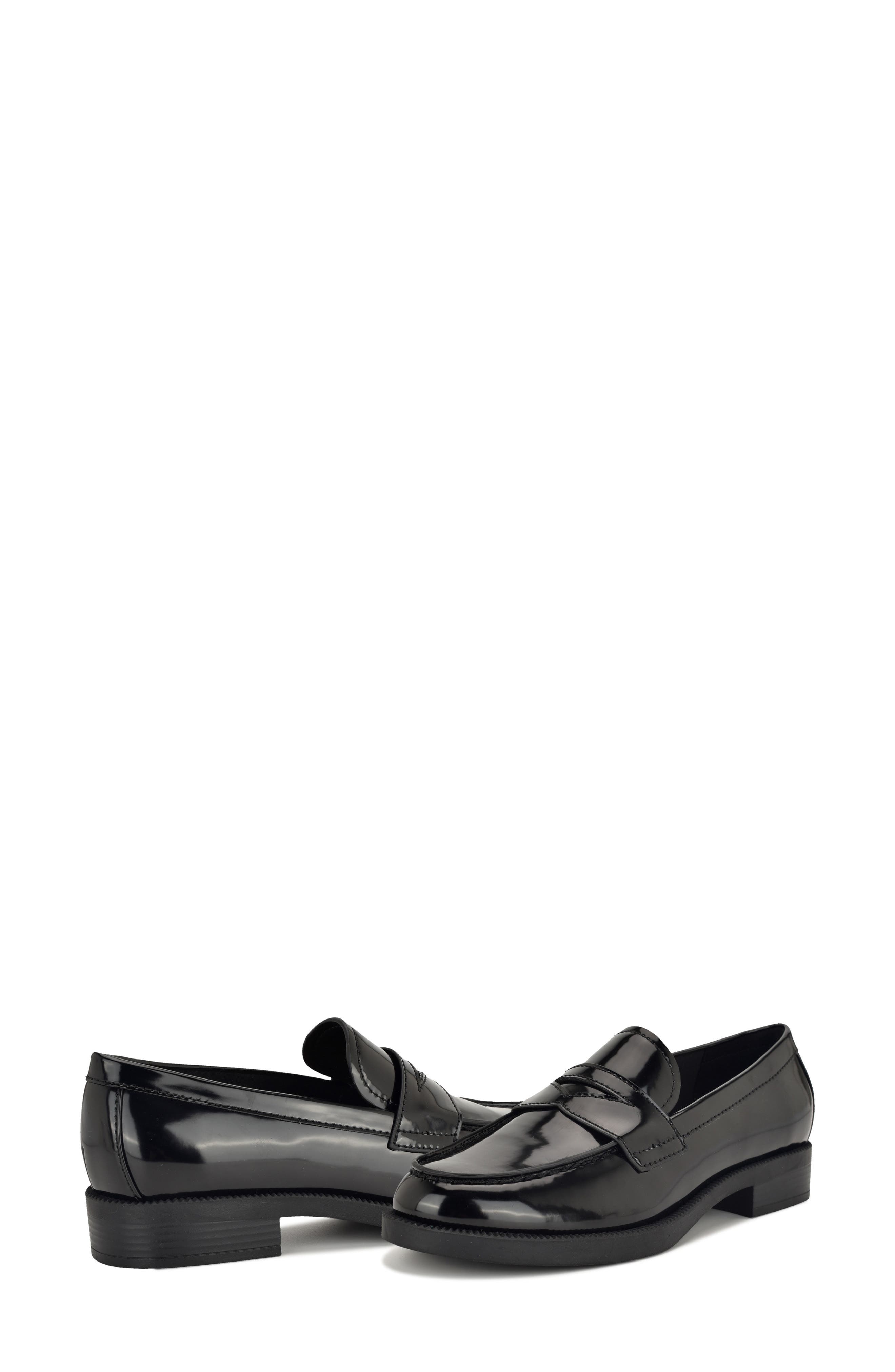 Nine West Berg Penny Loafer, Alternate, color, Black